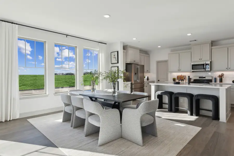 Furnished interior in a model home at The Village at Midtowne in Midlothian (Image 6).