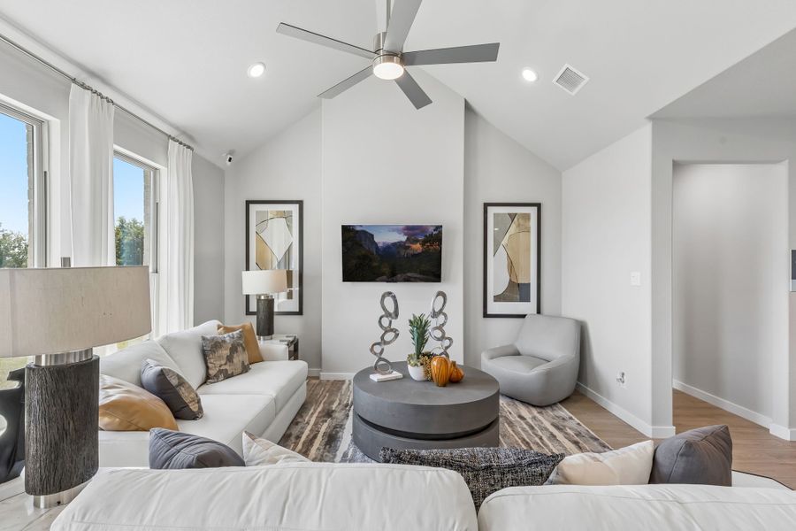 Furnished interior in a model home at Ventana in Fort Worth (Image 9).