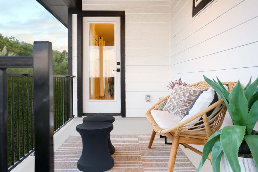 Exterior details of a home in Cloverleaf, Austin (Image 5).