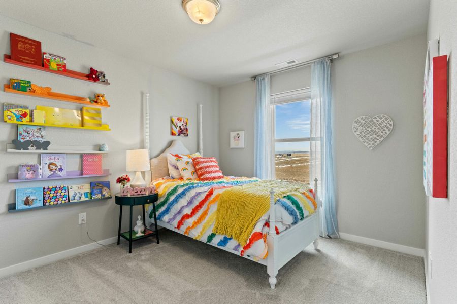 Furnished interior in a model home at The Trails at Aspen Ridge-2 in Colorado Springs (Image 10).