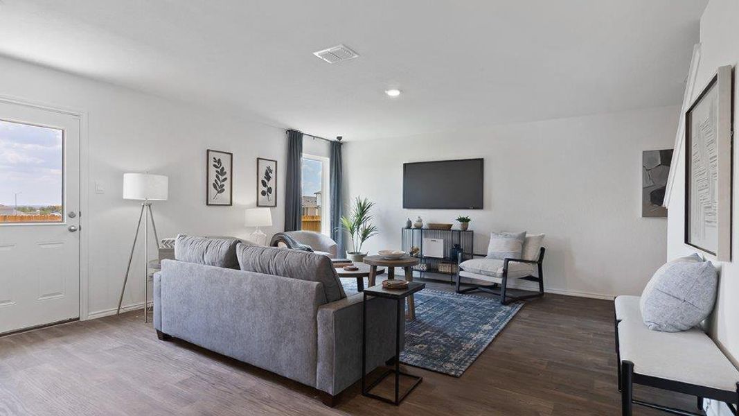 Furnished interior in a model home at Lucero in San Antonio (Image 16).