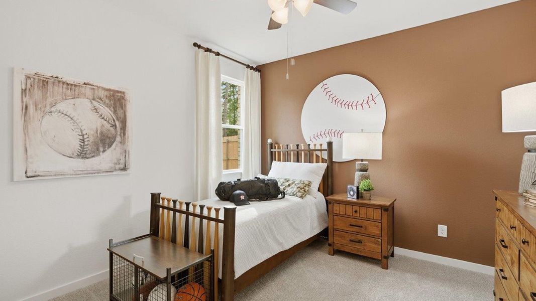 Furnished interior in a model home at The Woods in Lumberton (Image 23).