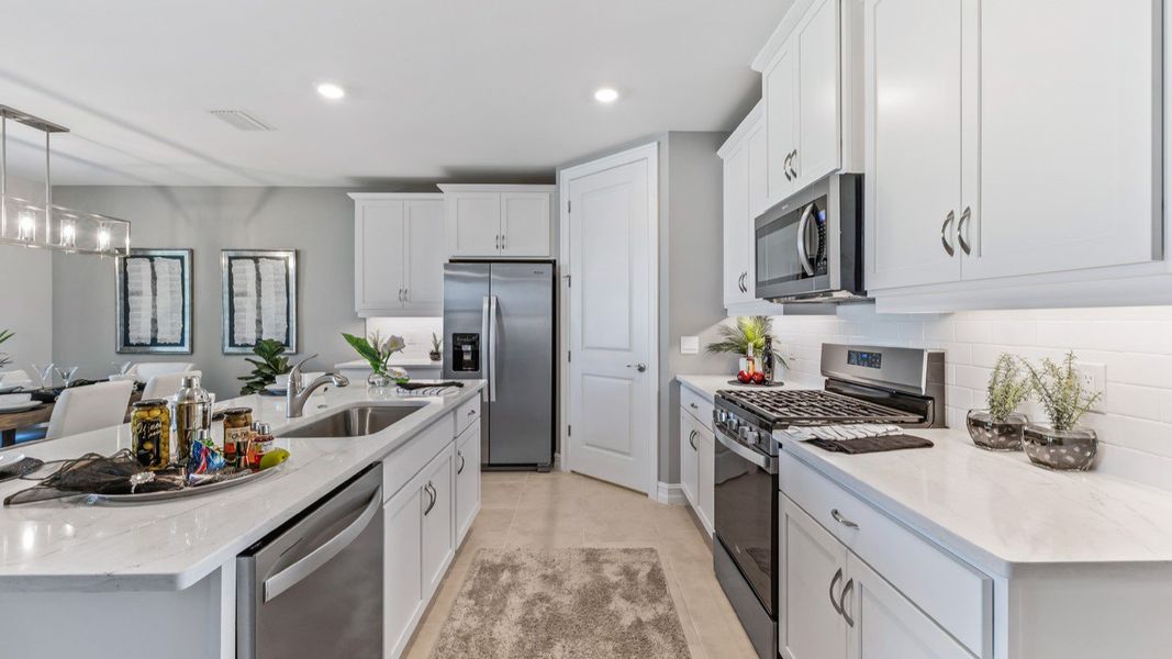 Furnished interior in a model home at Palmetto Landing at Babcock Ranch in Punta Gorda (Image 6).