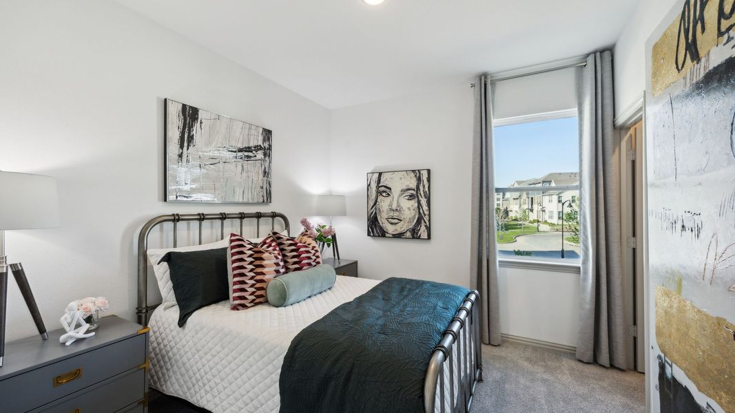 Furnished interior in a model home at City Point in North Richland Hills (Image 27).