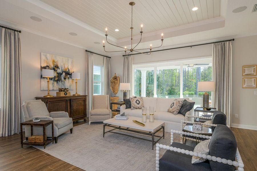 Furnished interior in a model home at Heritage Trace in Nocatee in Ponte Vedra (Image 55). Furnished interior in a model home at Heritage Trace in Nocatee in Ponte Vedra (Image 55).