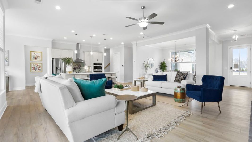 Furnished interior in a model home at Pinebrook in Woodruff (Image 19).