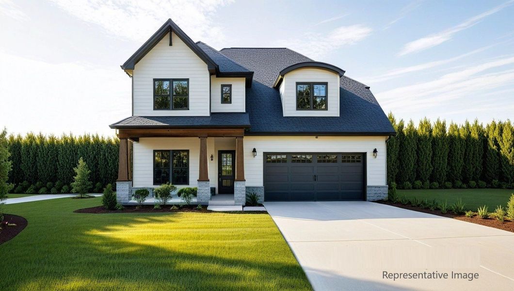 Front exterior of a home in the Queens Street community, located in Cornelius, NC (Image 3).