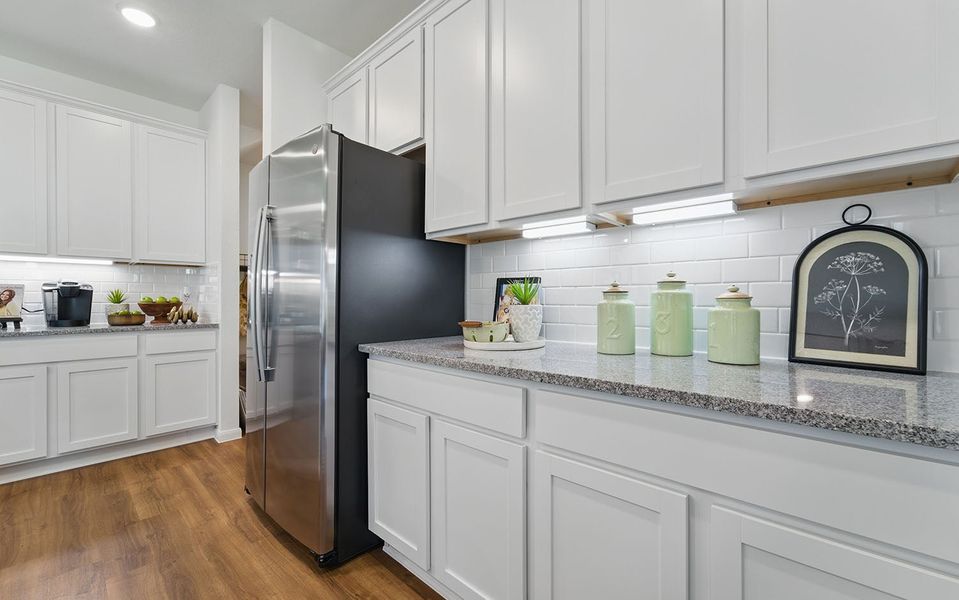 Furnished interior in a model home at Windrose Green in Angleton (Image 65).