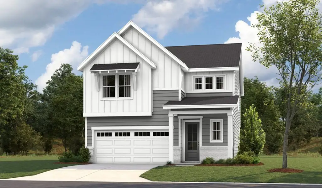 Front exterior of a home in the The Villages at Cider Grove community, located in White House, TN (Image 5). Front exterior of a home in the The Villages at Cider Grove community, located in White House, TN (Image 5).