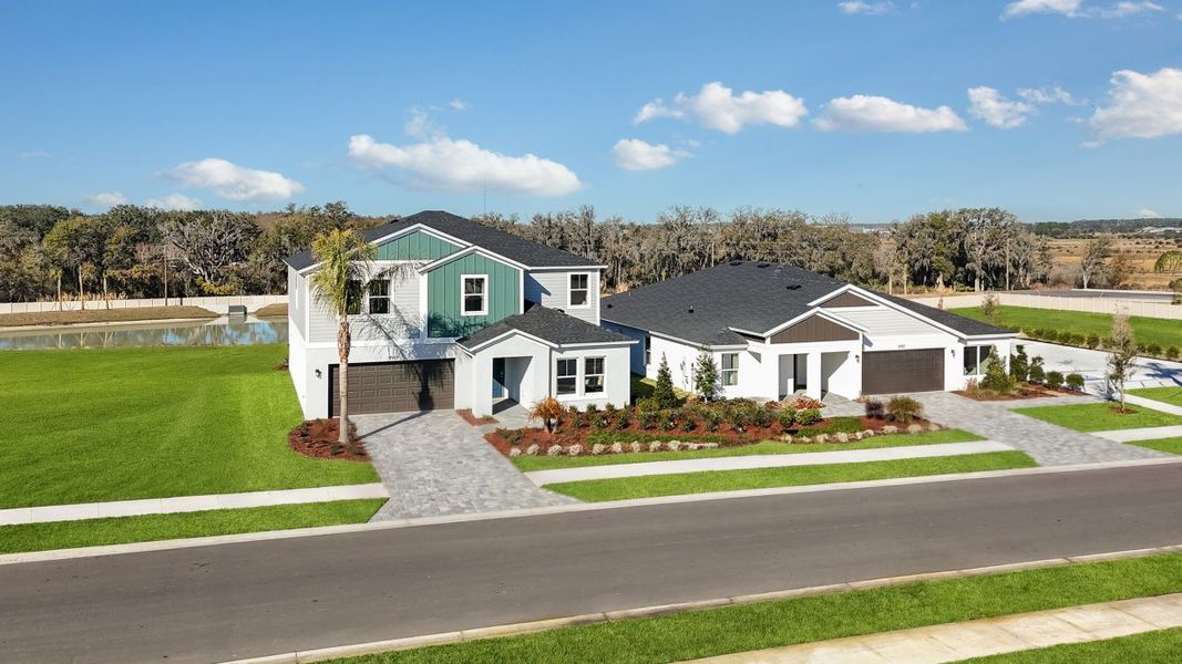 Front exterior of a home in the Pasadena Landing community, located in Wesley Chapel, FL (Image 3). Front exterior of a home in the Pasadena Landing community, located in Wesley Chapel, FL (Image 3).