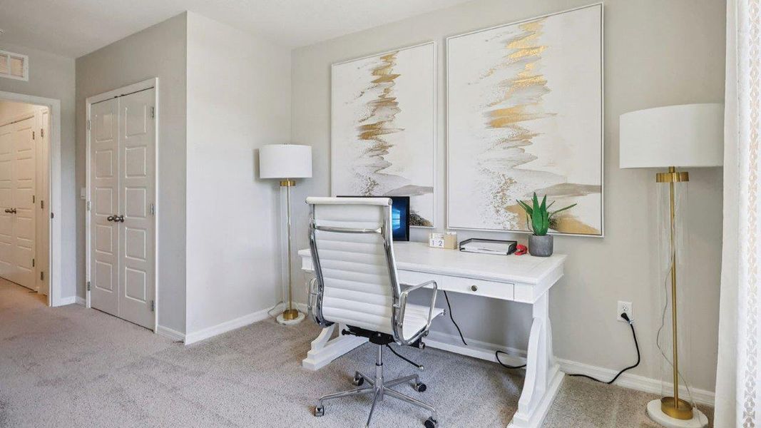 Furnished interior in a model home at Citrus Ridge in Davenport (Image 21). Furnished interior in a model home at Citrus Ridge in Davenport (Image 21).