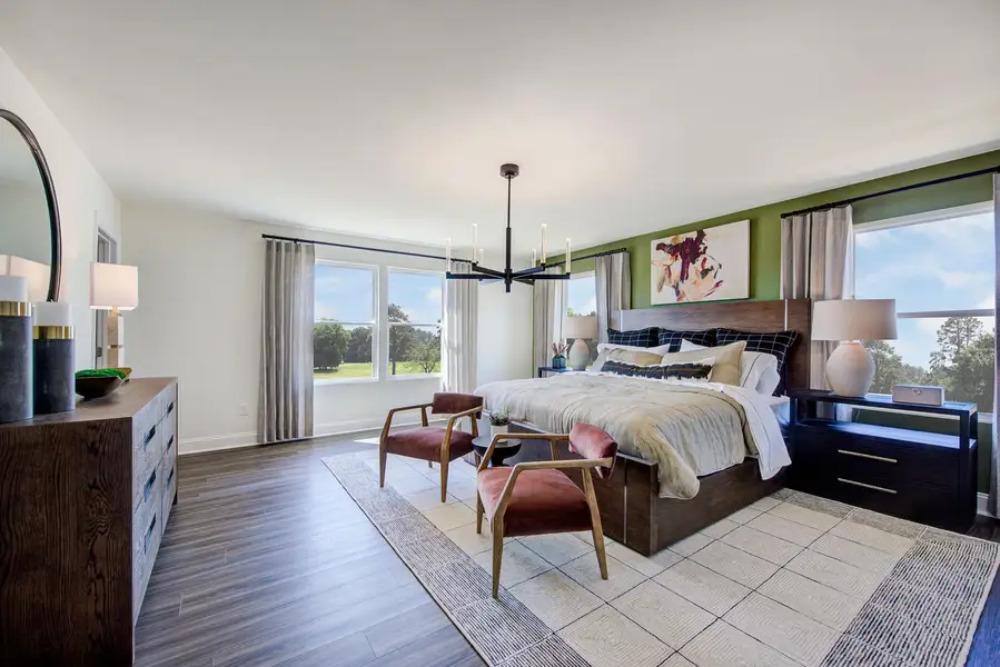 Furnished interior in a model home at Williams Grove in Apex (Image 5).