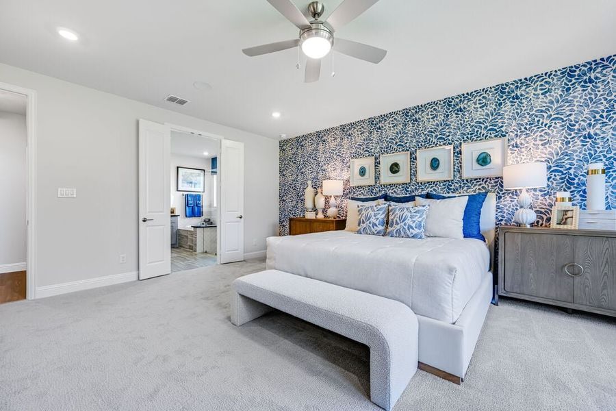 Furnished interior in a model home at The Ranch at Uptown Celina 60s in Celina (Image 34).