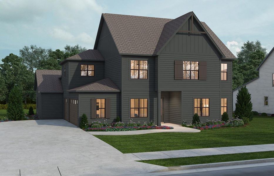 Front exterior of a home in the Reeds Vale community, located in Franklin, TN (Image 4).