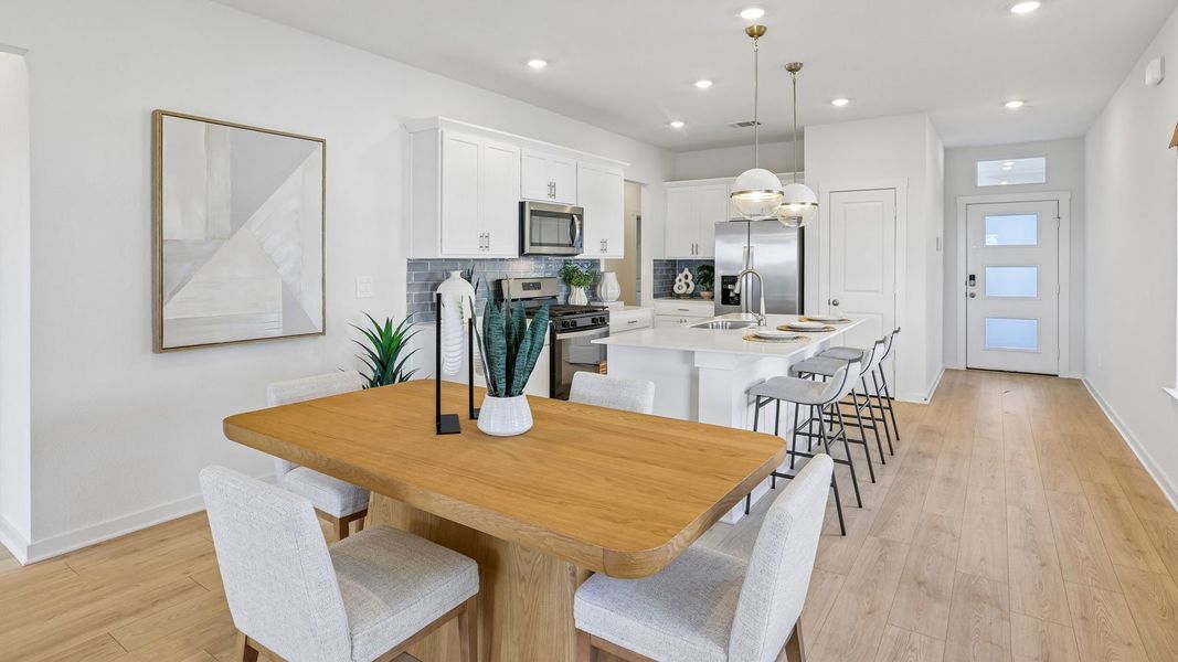 Furnished interior in a model home at Frontier in Mustang Ridge (Image 43).