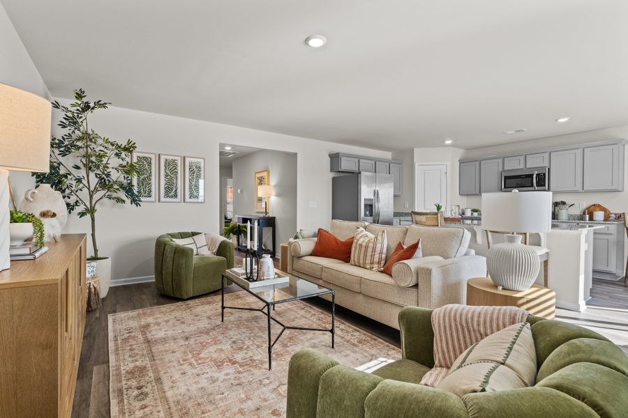 Furnished interior in a model home at Canary Woods in Hopkins (Image 7).