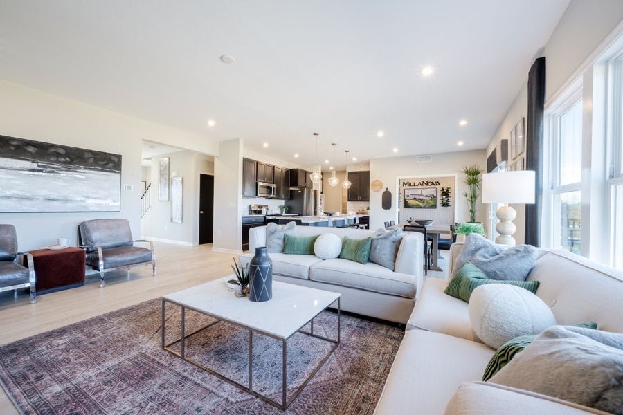 Furnished interior in a model home at Sage Woods in Dallas (Image 26).