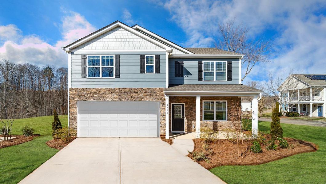 Front exterior of a home in the Cline Village community, located in Conover, NC (Image 3). Front exterior of a home in the Cline Village community, located in Conover, NC (Image 3).