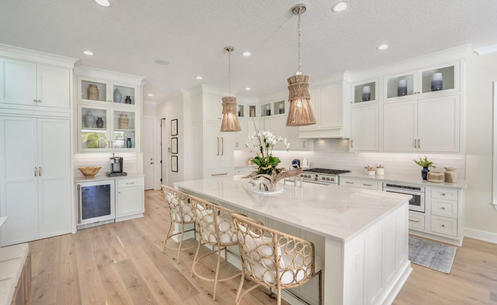 Furnished interior in a model home at Courtney Grove in St. Augustine (Image 12).