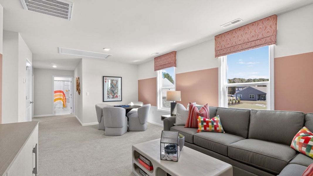 Furnished interior in a model home at The Manors at Martin Farms in Aberdeen (Image 10).