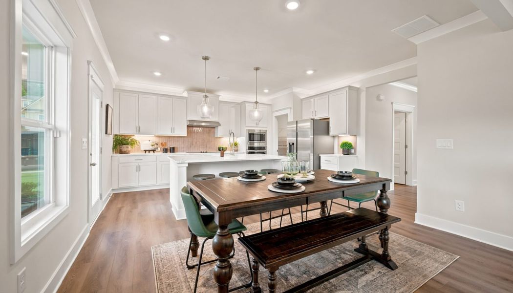 Furnished interior in a model home at Greenefield in Cartersville (Image 20).