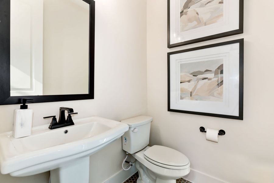 Castle Hills Northpointe Townhomes Powder Bath  by American Legend Homes