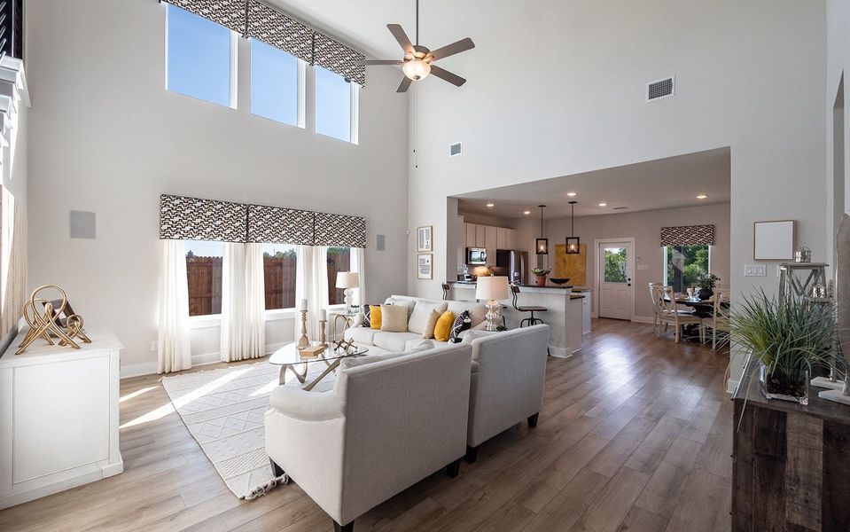 Furnished interior in a model home at The Grove in Sherman (Image 4).