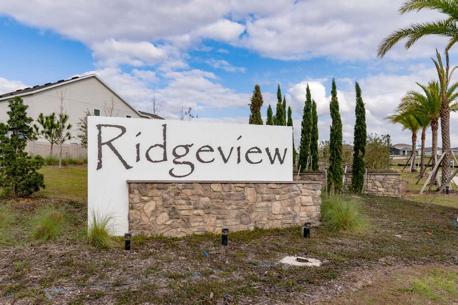 Community Entry at Ridgeview in Clermont, FL by Landsea Homes