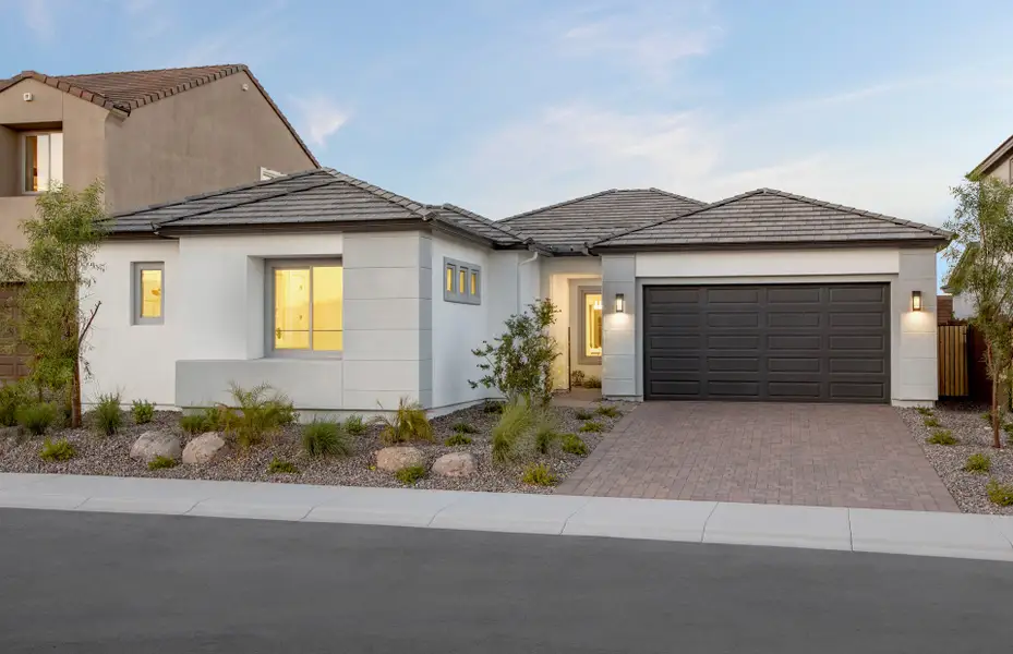 Front exterior of a home in the Upper Canyon community, located in Phoenix, AZ (Image 4).