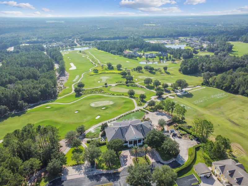 Aerial view of the Southern Hills Plantation community in Brooksville, FL, showing layout and nearby surroundings (Image 9).