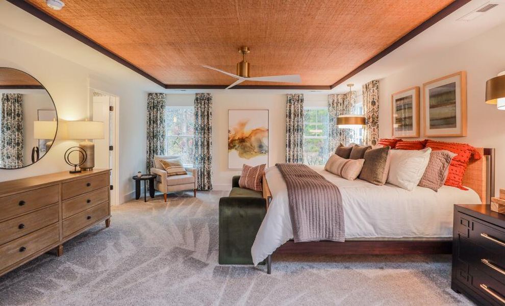 Furnished interior in a model home at Enclave at Riverdale in Huntersville (Image 20).