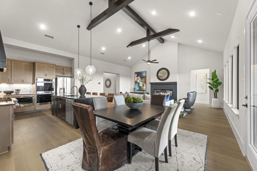 Furnished interior in a model home at Heath Golf and Yacht Club in Rockwall (Image 40).