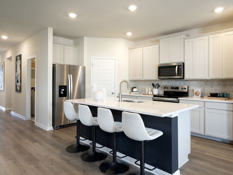 Furnished interior in a model home at Lantana - Premier Series in Marion (Image 7).
