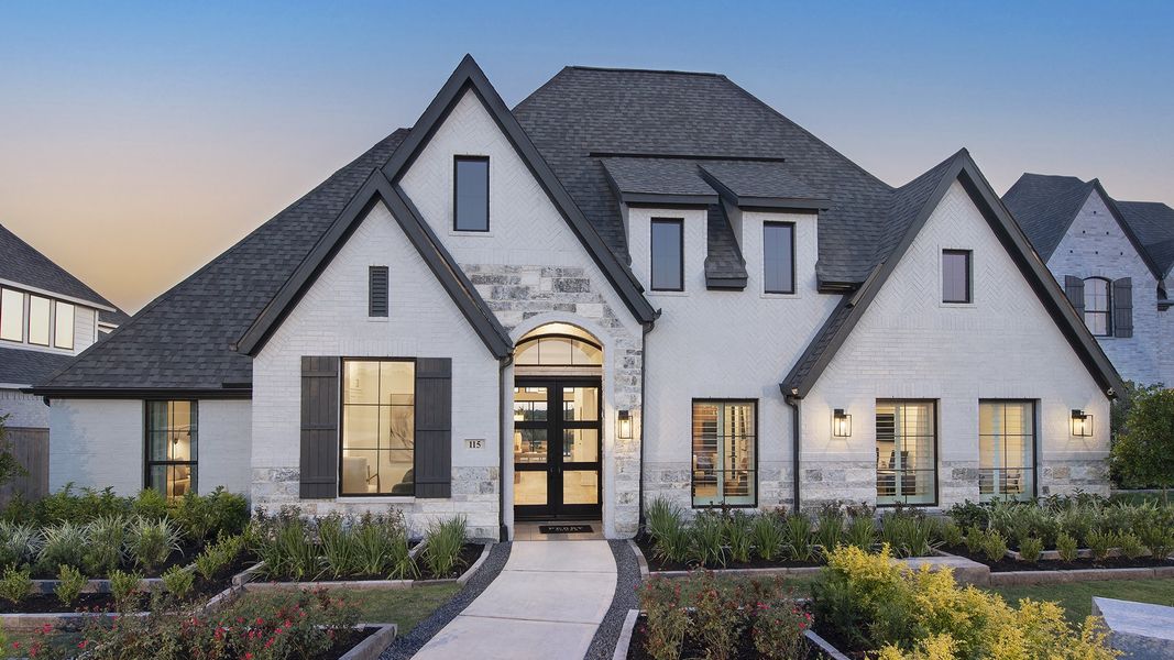 Front exterior of a home in the Briarley 70' community, located in Montgomery, TX (Image 1). Front exterior of a home in the Briarley 70' community, located in Montgomery, TX (Image 1).
