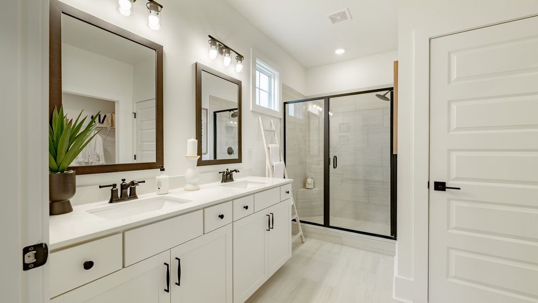 Furnished interior in a model home at The Village at Sandy Plains in Marietta (Image 18).