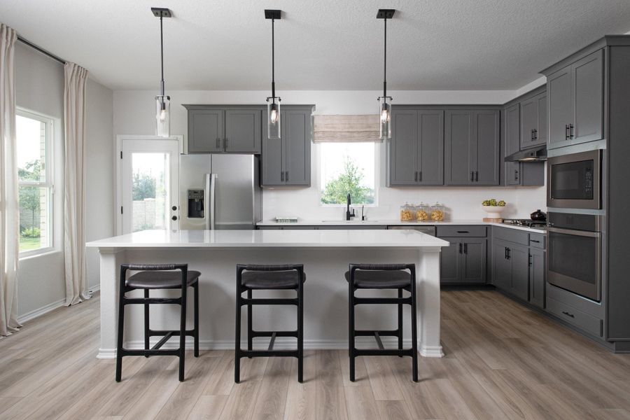 Furnished interior in a model home at Arcadia Ridge in San Antonio (Image 5).