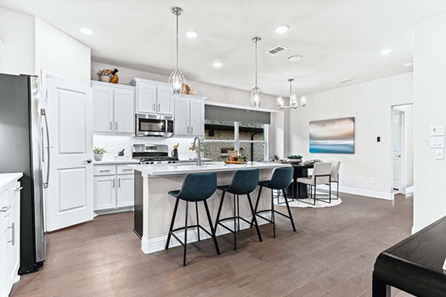 Furnished interior in a model home at Walden Pond in Forney (Image 6).