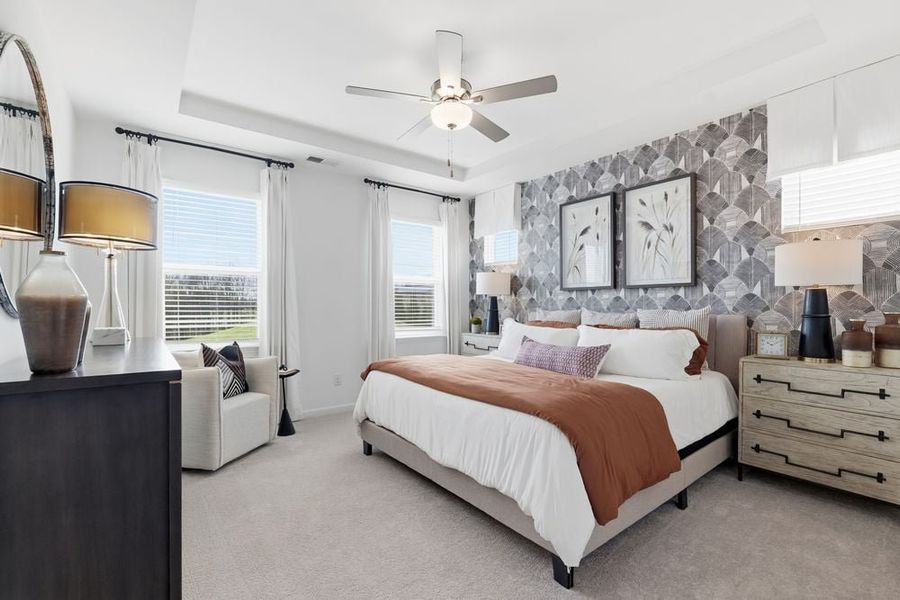 Furnished interior in a model home at Terraces at the Exchange in Indian Land (Image 39). Furnished interior in a model home at Terraces at the Exchange in Indian Land (Image 39).