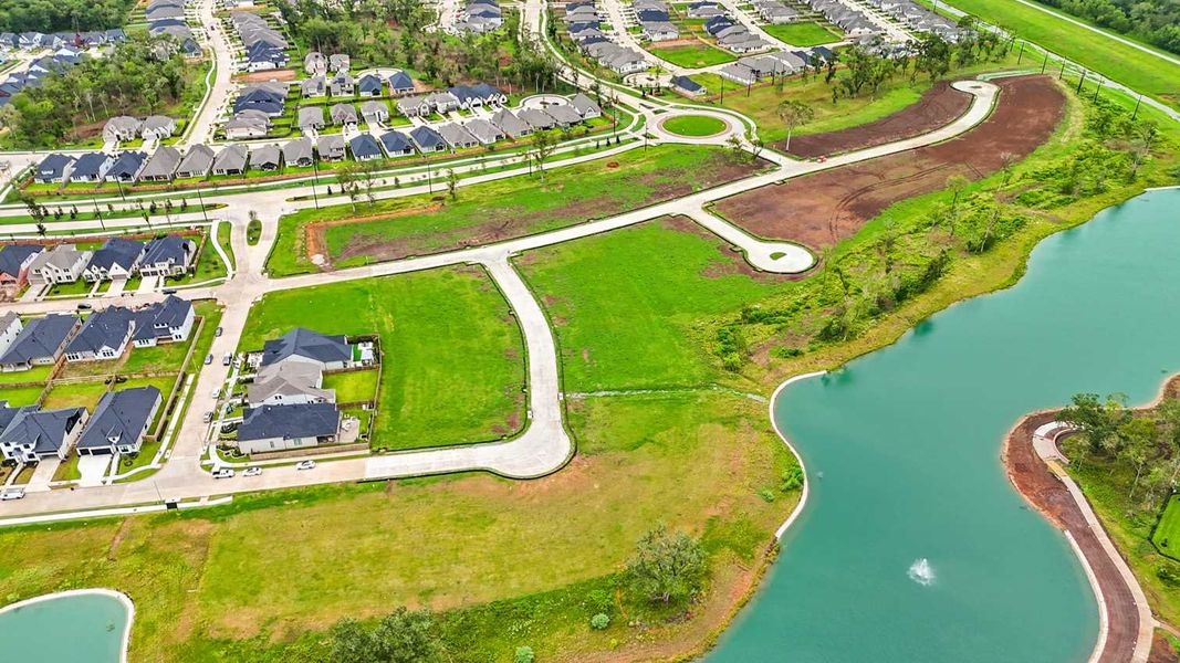 Aerial view of the Sienna community in Missouri City, TX, showing layout and nearby surroundings (Image 11).