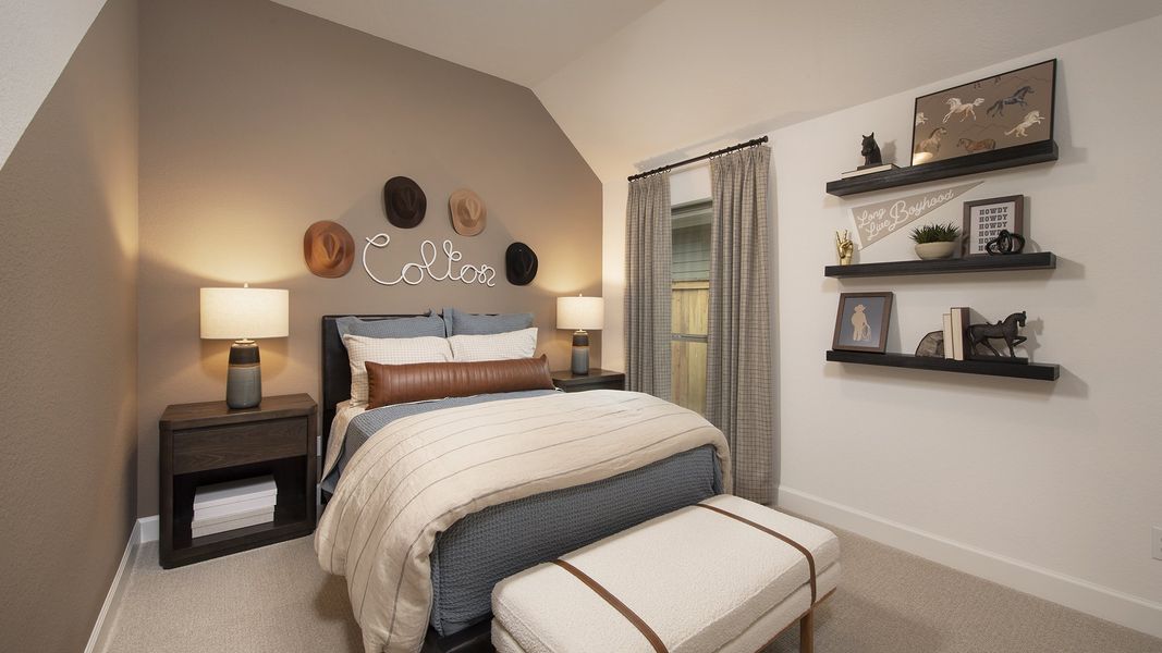 Furnished interior in a model home at Kresston 50' in Montgomery (Image 11). Furnished interior in a model home at Kresston 50' in Montgomery (Image 11).