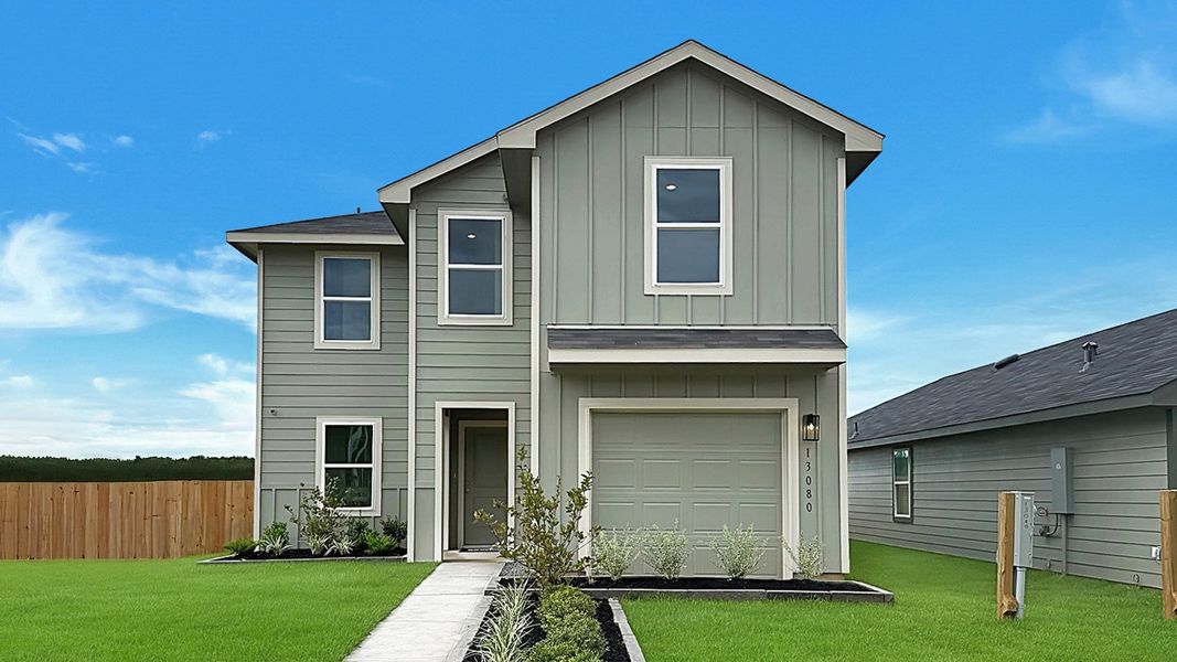 Front exterior of a home in the McCrorey Trails community, located in Conroe, TX (Image 4).