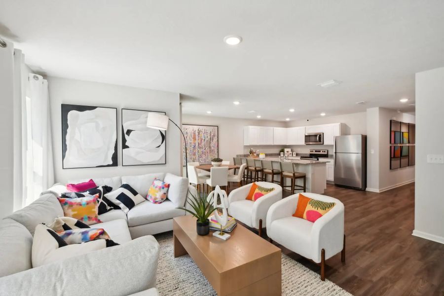 Furnished interior in a model home at The Collection at Bradbury Creek in Haines City (Image 20).