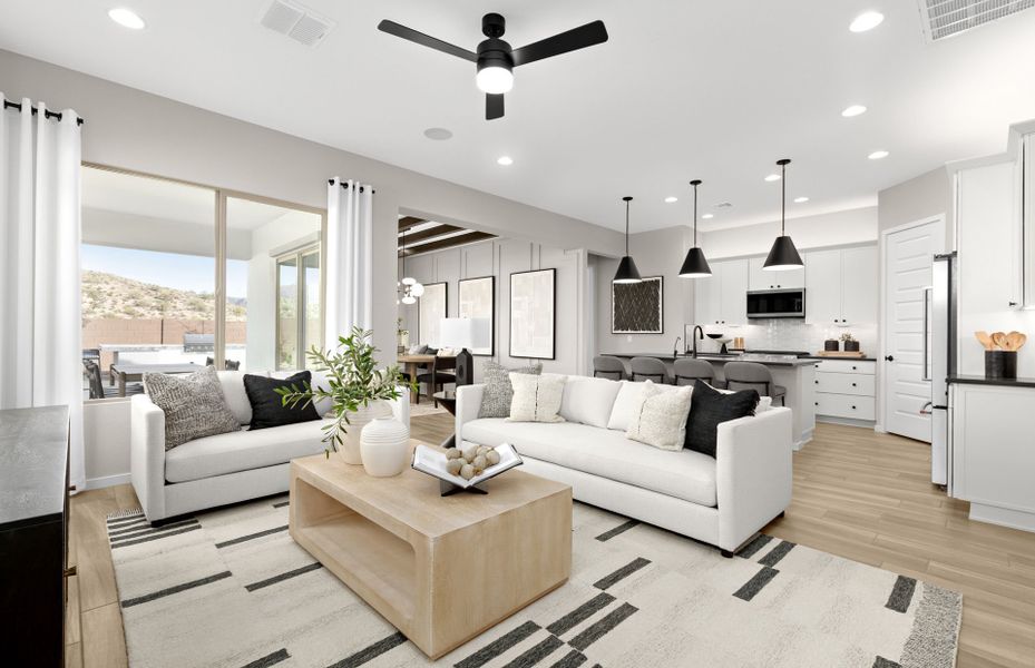 Furnished interior in a model home at Regent Hills - Meadow Series in Buckeye (Image 16).