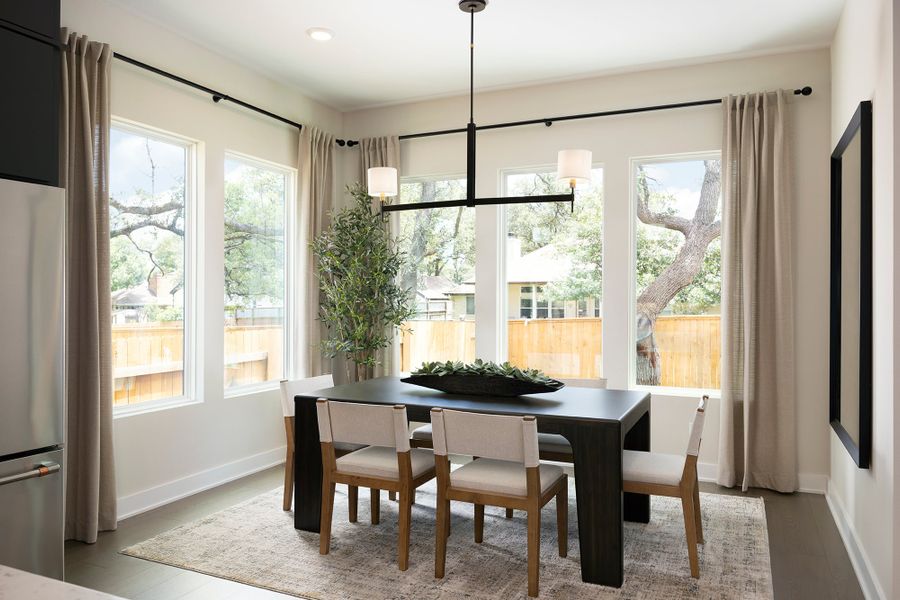 Furnished interior in a model home at Manors Collection - Freedom at Anthem in Kyle (Image 9).