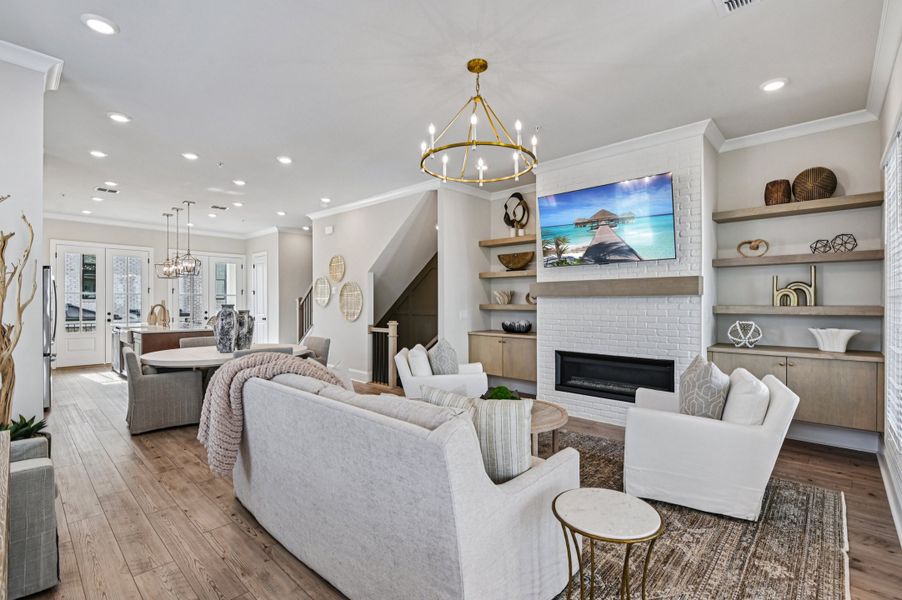 Furnished interior in a model home at Byers Park in Alpharetta (Image 5).