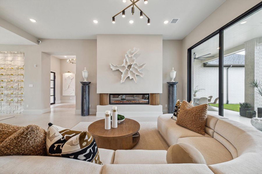Furnished interior in a model home at ARTAVIA® - 65' Art Collection in Conroe (Image 9).