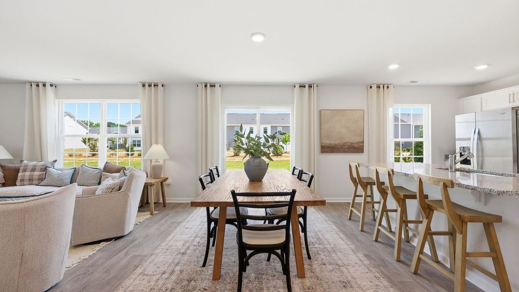 Furnished interior in a model home at Carter Ridge in Greenville (Image 16).