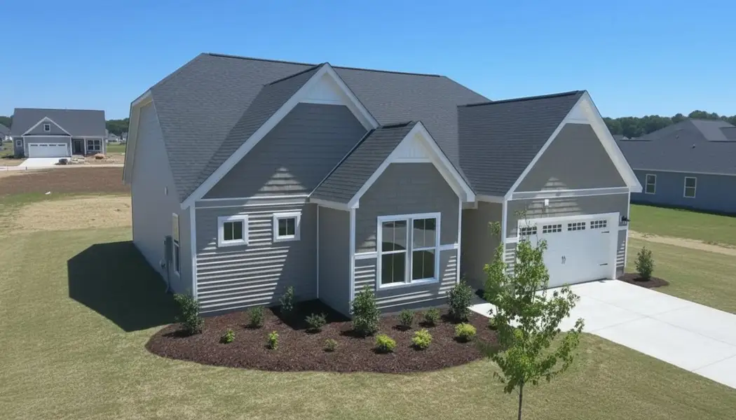 Front exterior of a home in the Country Club Creek community, located in Ayden, NC (Image 1).