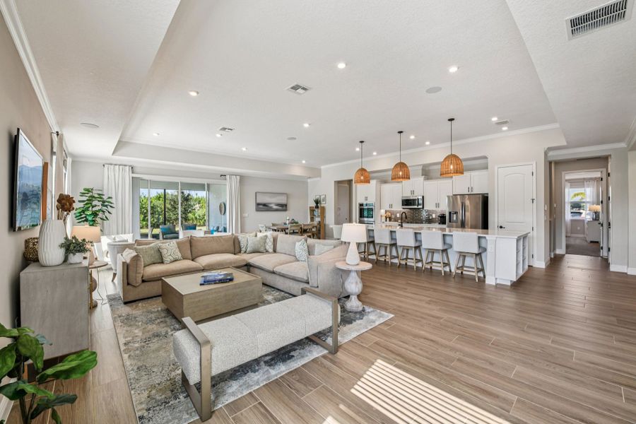 Furnished interior in a model home at Island Forest Preserve in Merritt Island (Image 5).