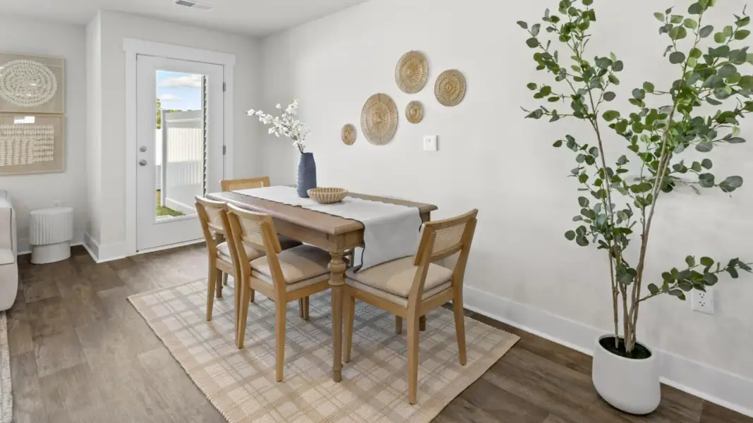 Furnished interior in a model home at The Townes at Cedar Hill Landing in Navassa (Image 16).